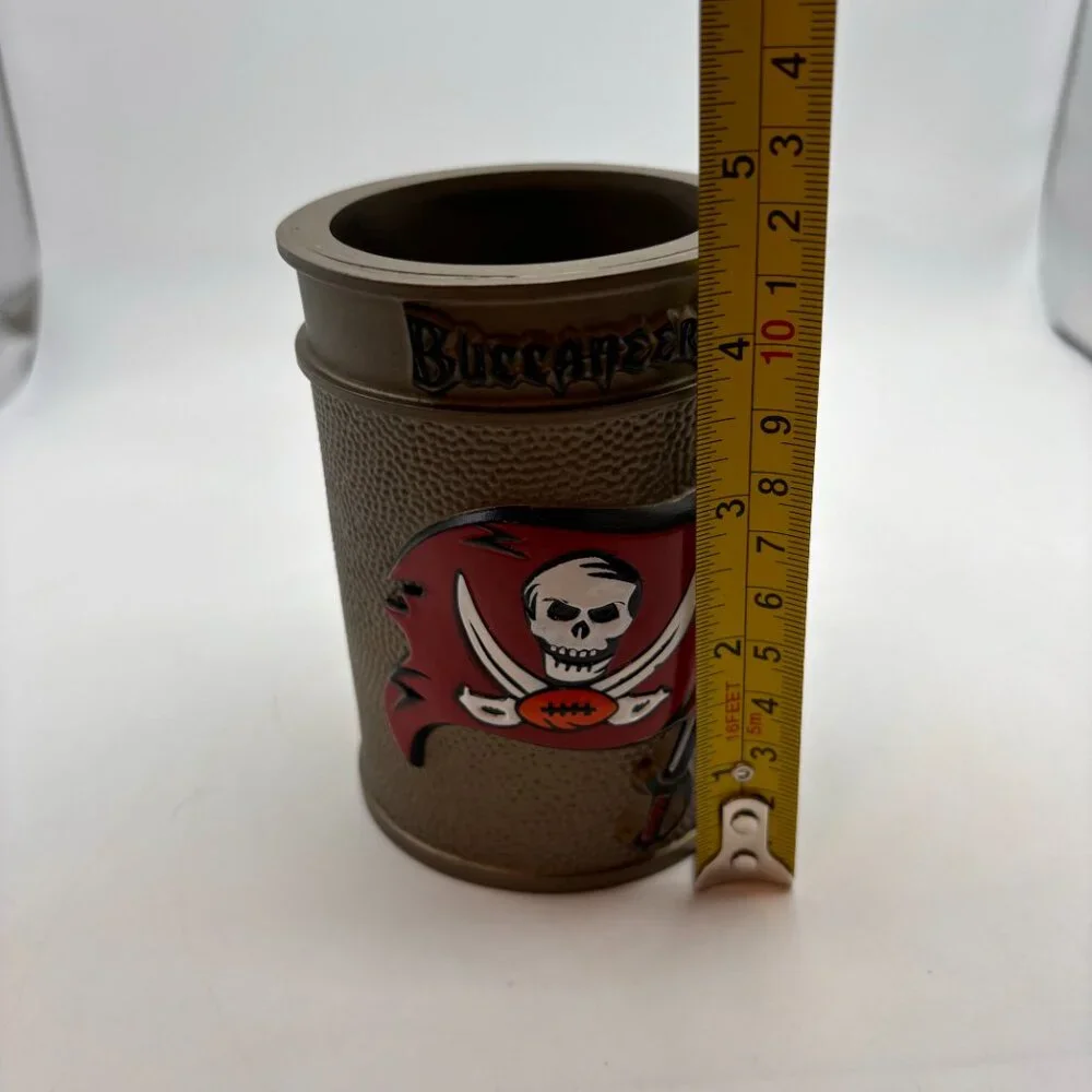 NFL Tampa Bay Buccaneers Flag Logo Foam Can Holder Koozie Gold